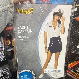 Spirit Nautical Captain Costume in Black and White